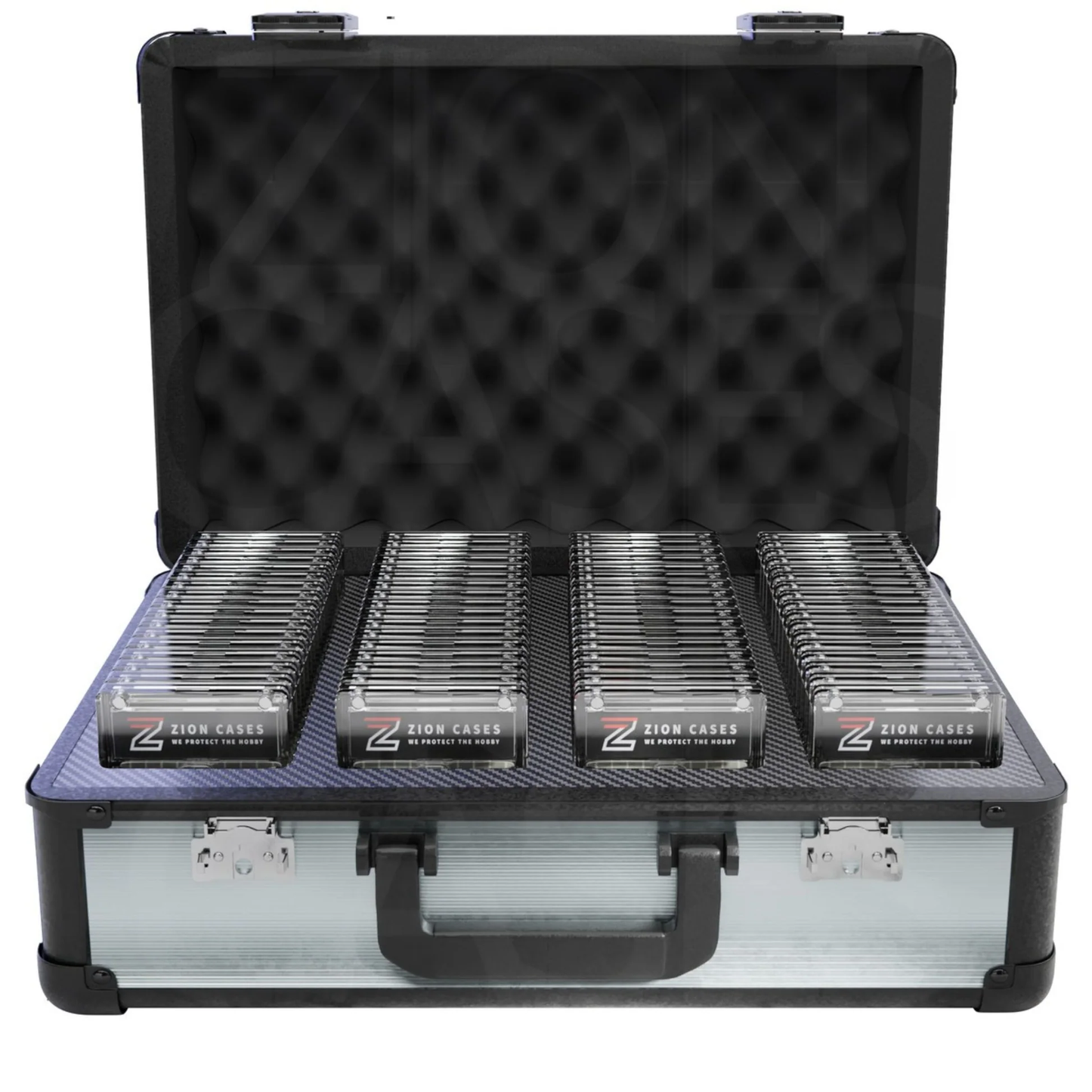 ZION CASE SLAB CASE XL 4 ROW CUBED SILVER