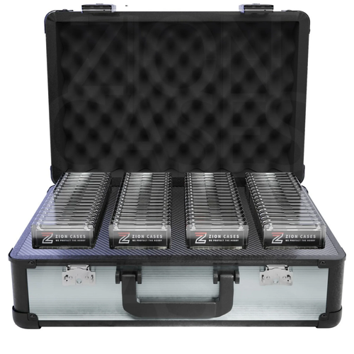 ZION CASE SLAB CASE XL 4 ROW CUBED SILVER